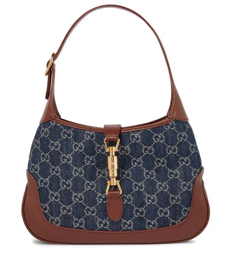 gucci jackie soft leather bag|gucci jackie denim bag.